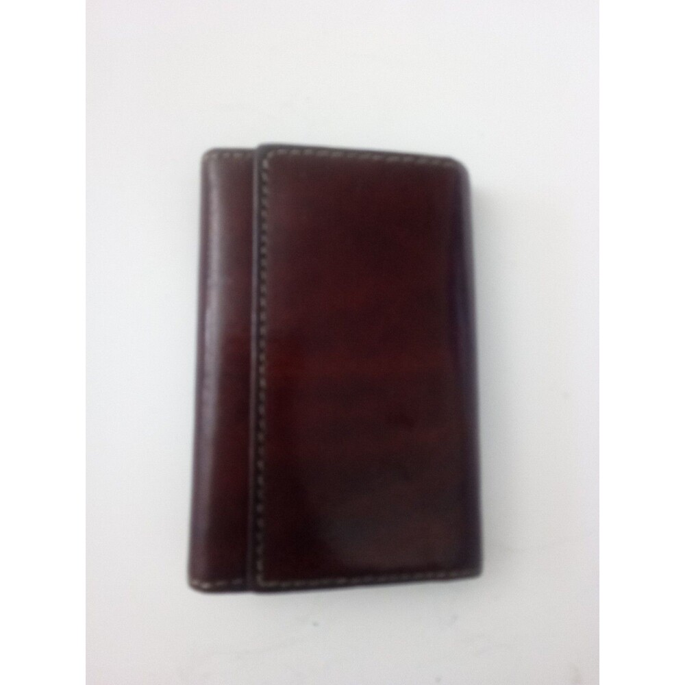 Key Fob Used Leather Key Holder Redish Brown